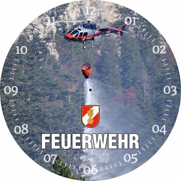 Glasuhr FEUERWEHR 29cm - FW20